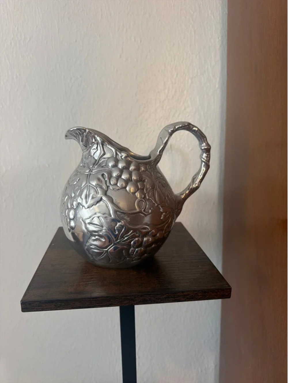 Arthur Court Grape Pitcher – Handcrafted Aluminum